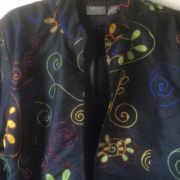 Chico’s Embroidered Blazer with Matching Shell - Picture 4 of 7